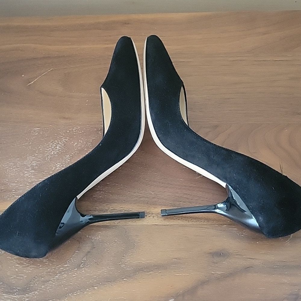 NWT Jimmy Choo Mitchel Mitchell Almond Suede Stiletto Heel 4" Pumps NIB 36.5 6 - Picture 7 of 16